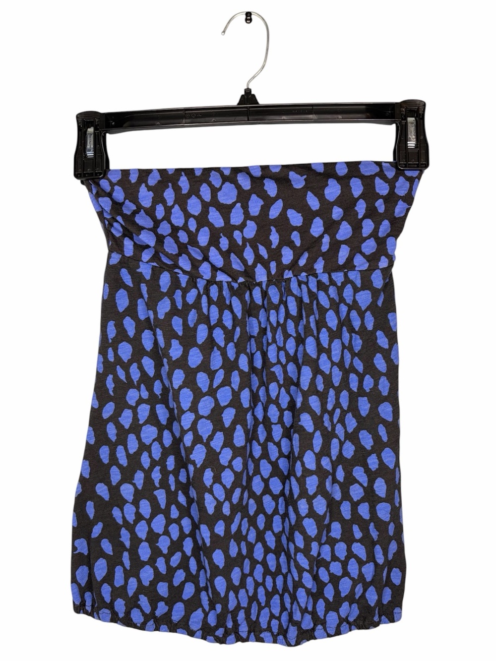 American Eagle Blue and Black Strapless Top 100% Cotton Size Medium
